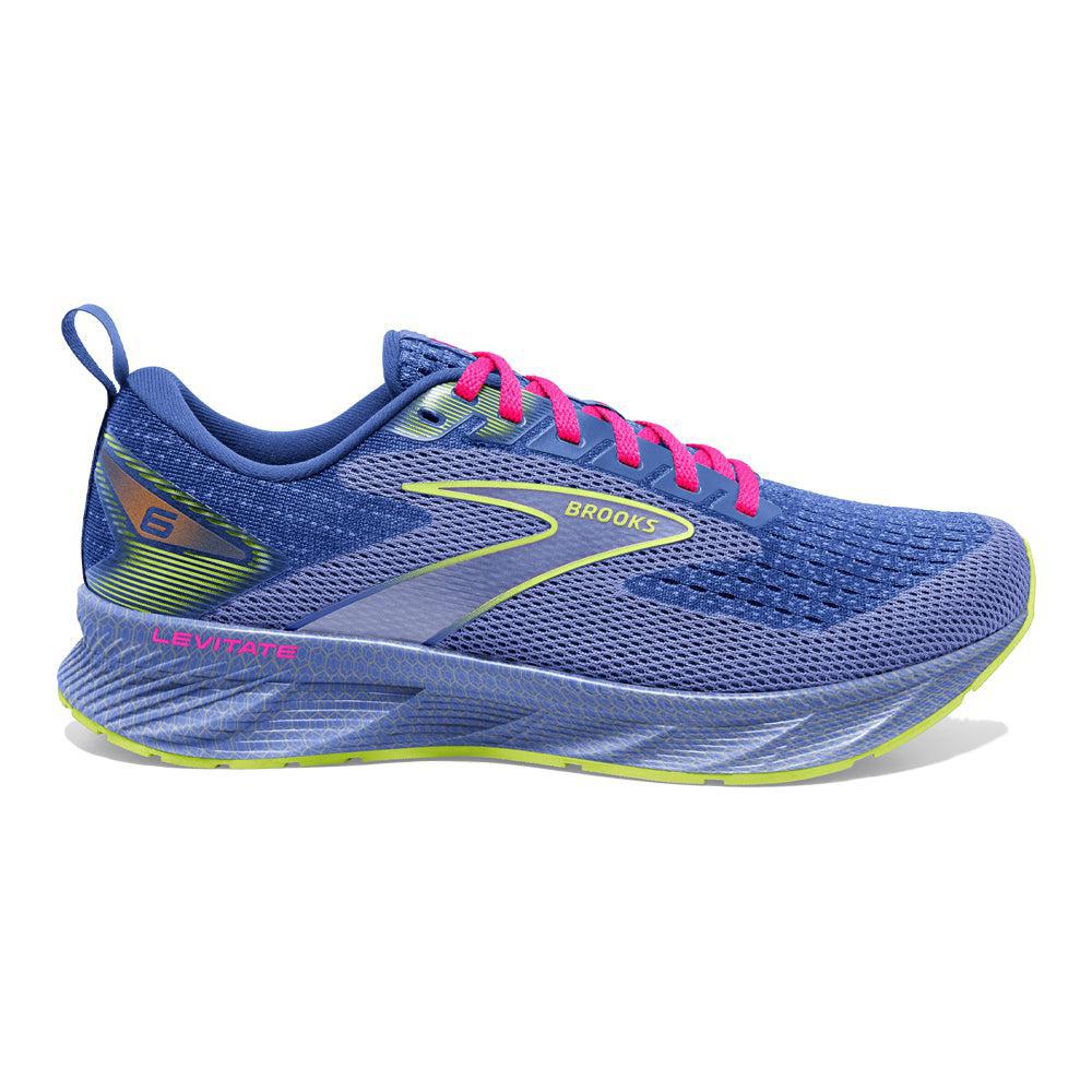 Women's Brooks Levitate 6, Purple/Pink, 7.5 B Medium
