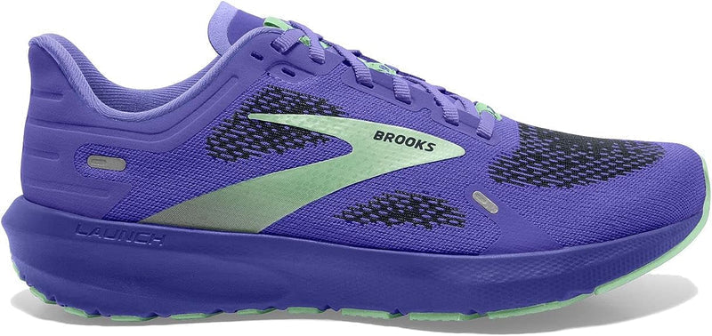 Women's Brooks Launch 9, Blue Iris/Ebony/Green, 11 B Medium
