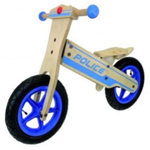 Anlen Police 12 in Wooden Balance/Running Bike