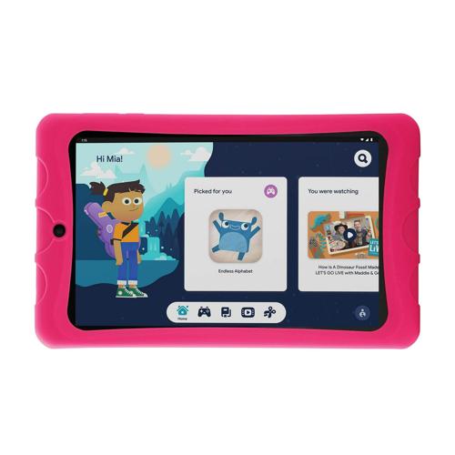 Restored onn. 8 Kids Tablet, Pink, 32GB Storage, 2GB RAM, Android 11 GO, 2GHz Quad-Core Processor, LCD Display, Dual-band Wi-Fi (Refurbished)